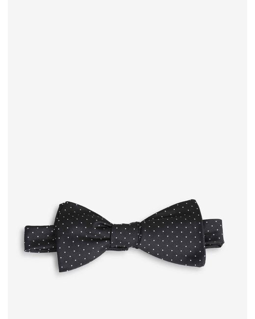 Petronius Black Polka Dot Bow Tie for men
