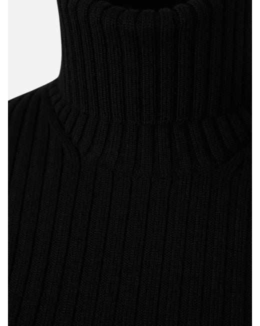 Herno Black Short Sleeve Sweater