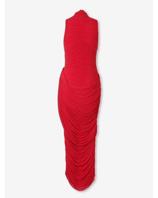 Abito Midi Drappeggiato di Magda Butrym in Red