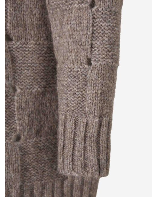 ELY ELY Brown Plaid Cardigan