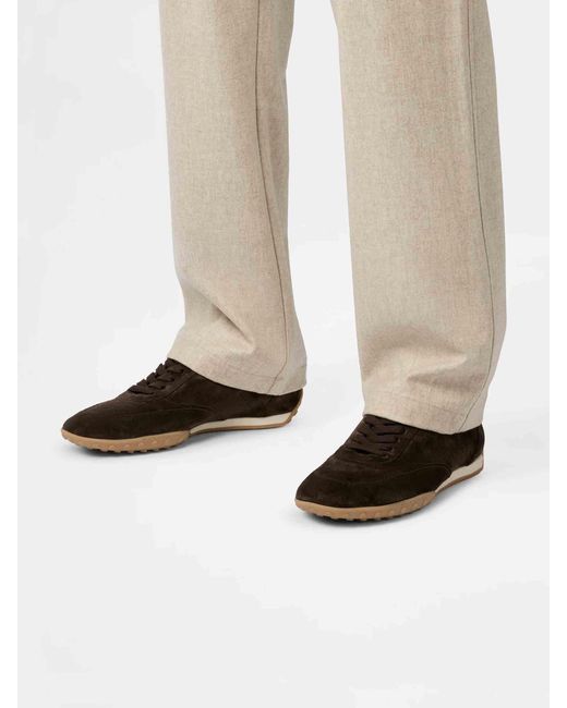 Tod's Brown Suede Sneakers for men