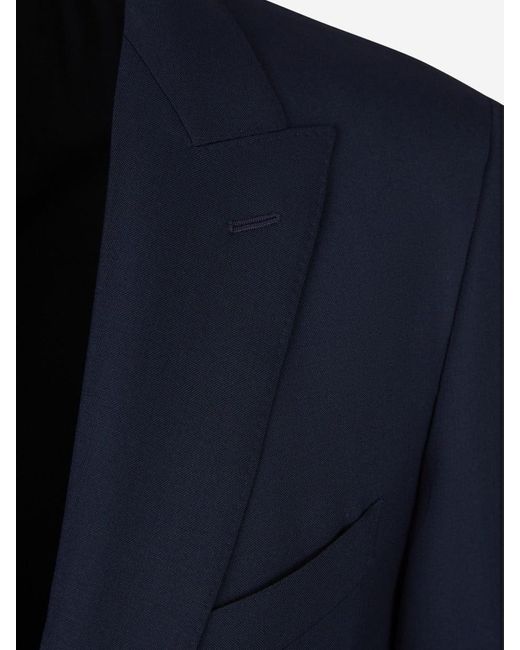 SCABAL® Blue Plain Wool Suit for men