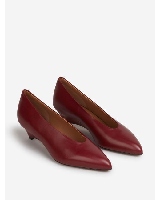 Jil Sander Red High Heels