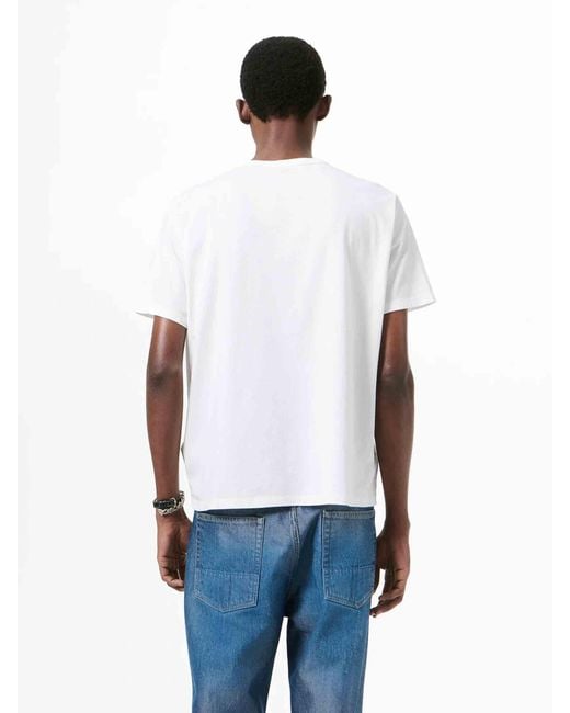 Our Legacy White Round Neck T-Shirt for men