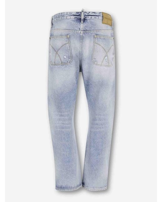 DSquared² Blue Bro Straight Jeans for men