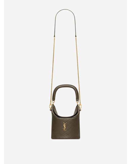 Borsa Gaby Buck Pelle di Saint Laurent in White