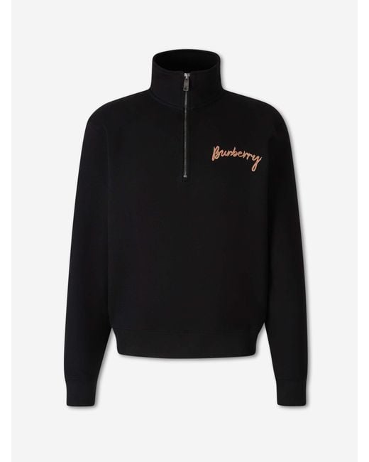 Burberry Black Turtleneck Sweatshirt for men