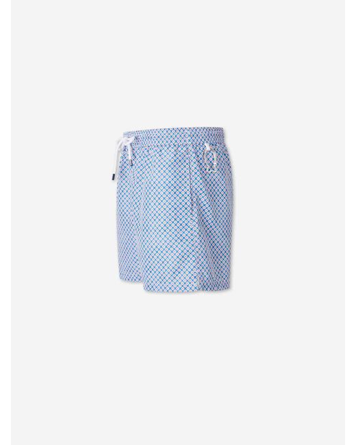 Bañador Estampado Fedeli de hombre de color Blue