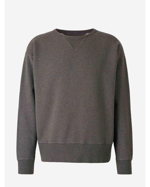 Sudadera Cuello Redondo Maison Margiela de hombre de color Gray