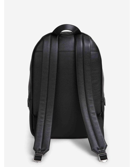 Jil Sander Black Leather Backpack for men