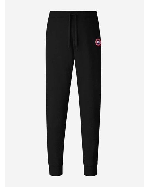 Canada Goose Gray Huron Logo Knit Joggers Pants for men