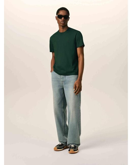 AMI Green Short Sleeve T-Shirt for men
