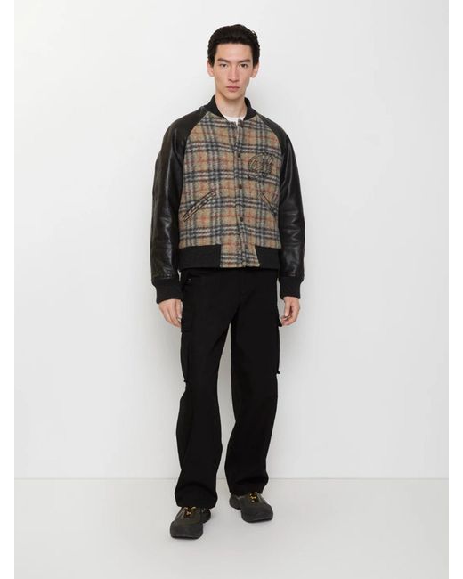 Burberry Black Cotton Cargo Trousers for men