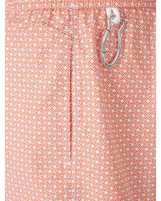 Fedeli Pink Printed Swimsuit for men