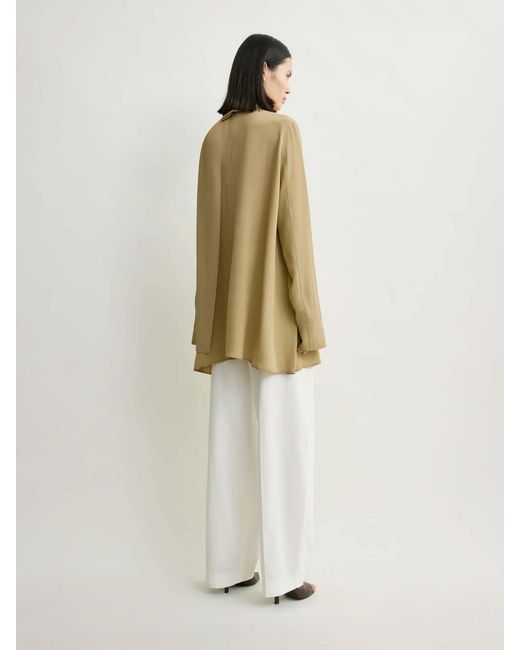 Totême  Natural Viscose Handkerchief Blouse