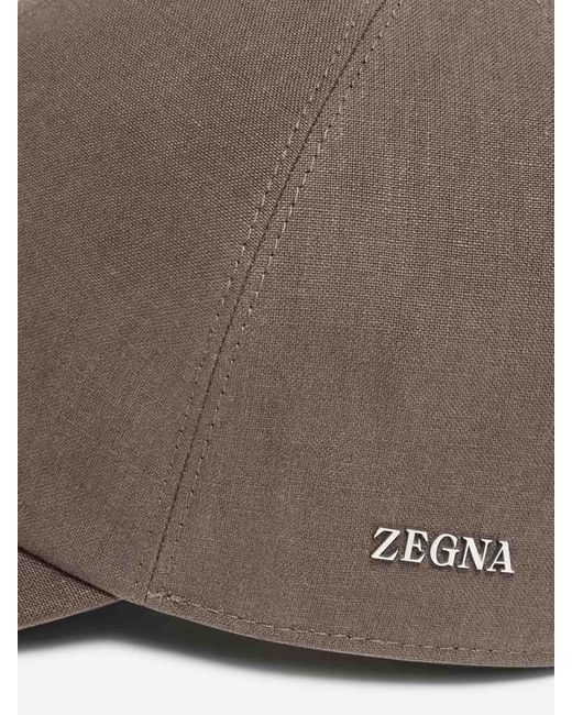Gorra Béisbol Lino Zegna de hombre de color Brown