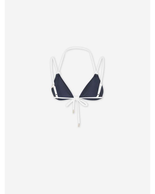 Cult Gaia Blue Chrissy Bikini Top