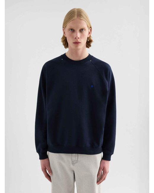 Jil Sander Blue Crew Neck Sweatshirt for men