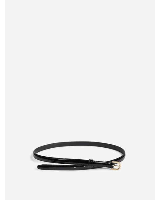 Totême White Thin Leather Belt