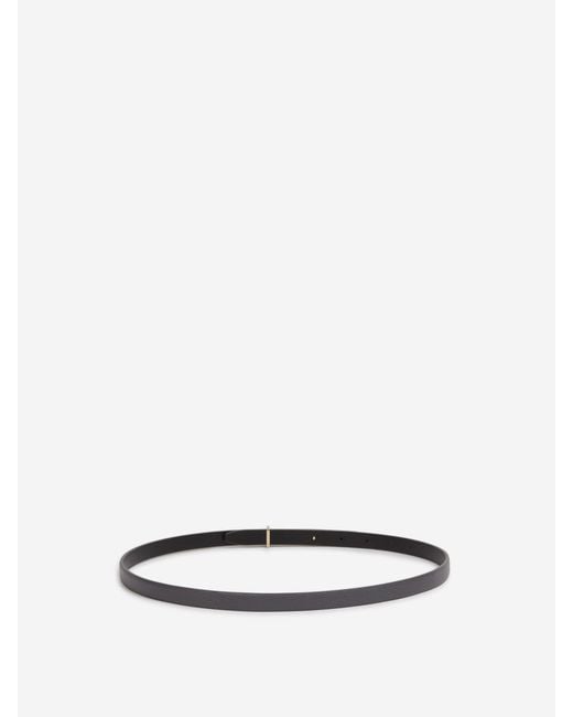 Tom Ford White Thin Leather Belt