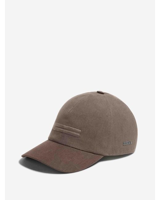 Gorra Béisbol Lino Zegna de hombre de color Brown