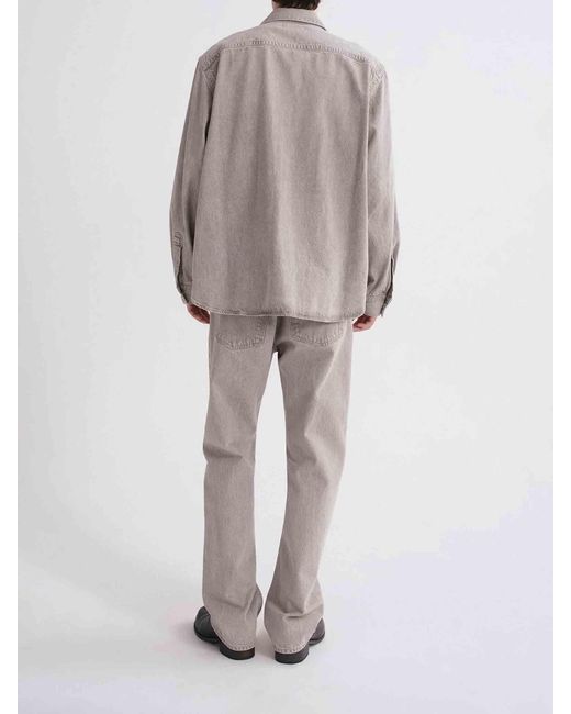 Agolde Gray Wide Leg Jeans 90's for men