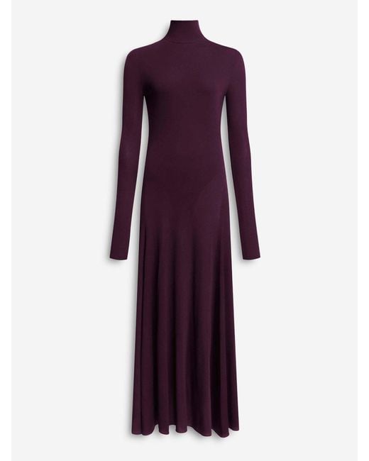 Alaïa Purple Midi Heart Dress