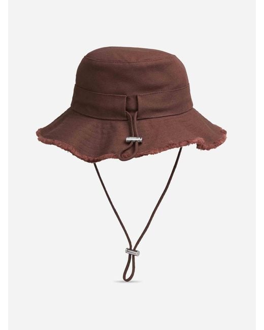 Jacquemus Brown Le Bob Artichout Hat for men