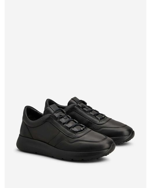 Tod's Black Leather Sneakers for men