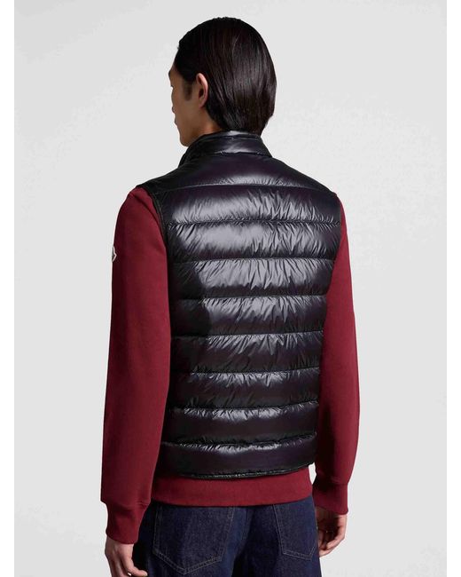 Moncler Gui Gepolsterte Weste in Black für Herren