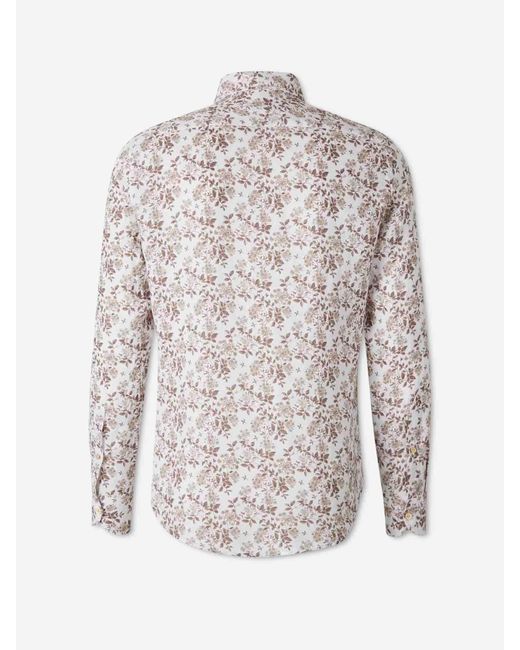 Santa Eulalia White Linen Shirt for men