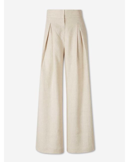 ANDRES OTALORA Natural Flared Pants Desperte