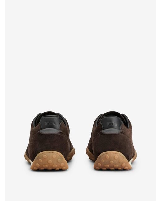 Tod's Brown Suede Sneakers for men