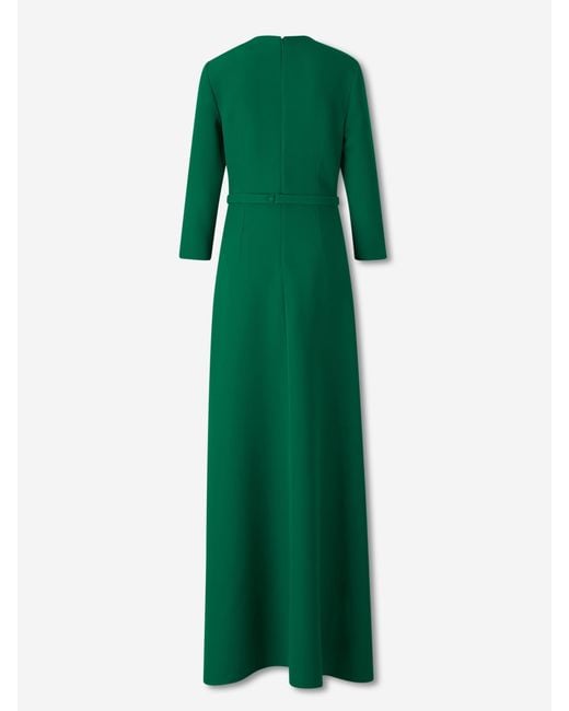 Safiyaa Green Maxi Flared Dress