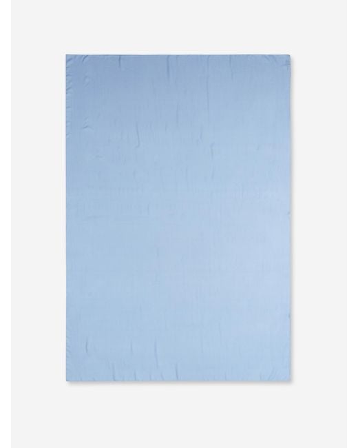 Santa Eulalia Blue Plain Silk Scarf