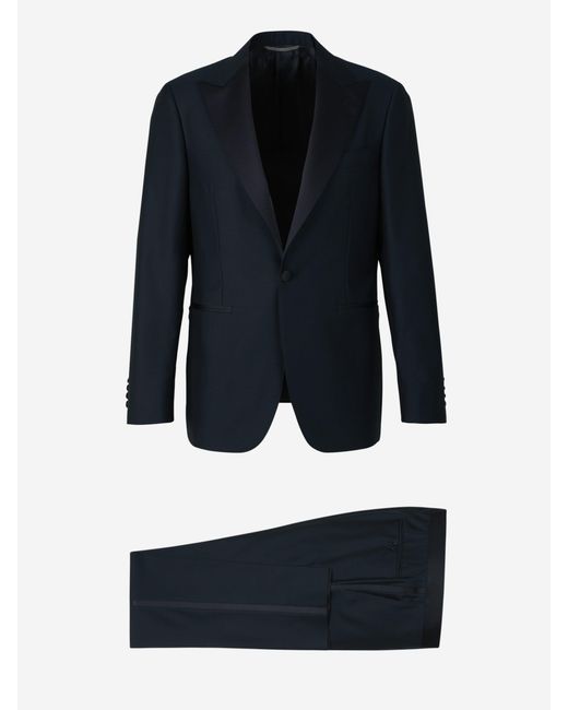 Canali Blue Wool Tuxedo for men
