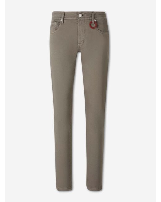 Jeans Slim Algodón Tramarossa de hombre de color Gray