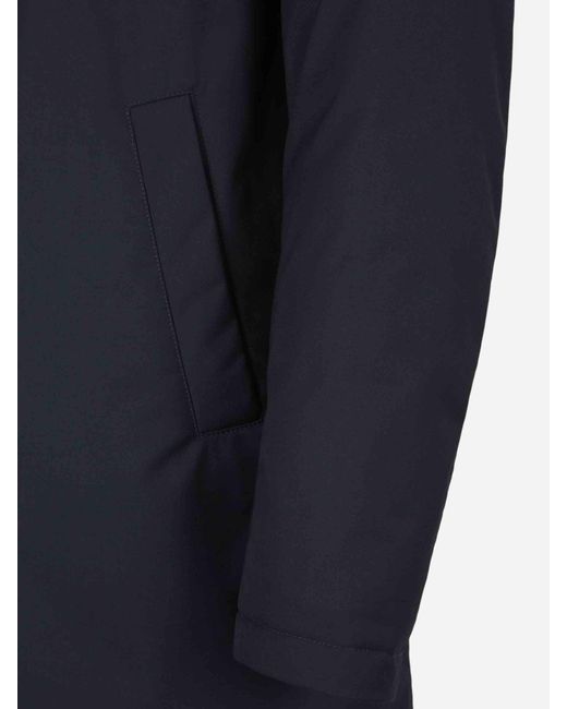 Herno Blue Long Coat for men