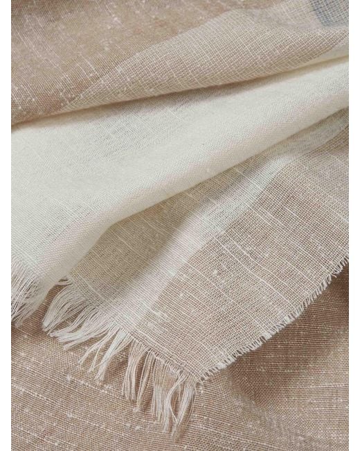 Santa Eulalia Multicolor Linen Scarf for men