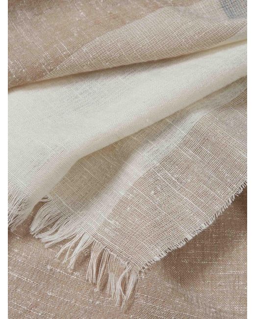 Santa Eulalia Multicolor Linen Scarf for men