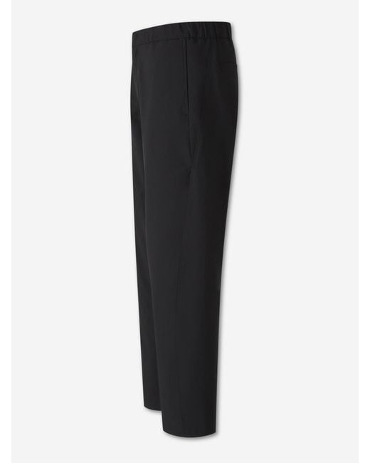 Laminar Black Technical Straight Leg Trousers for men