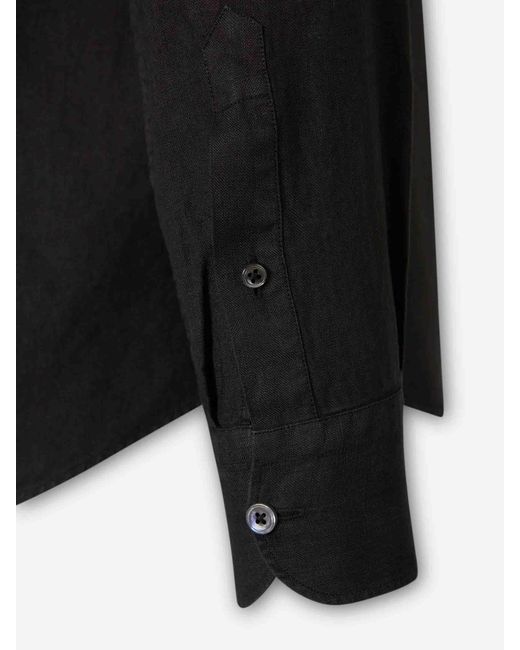 Santa Eulalia Black Long Sleeve Shirt for men