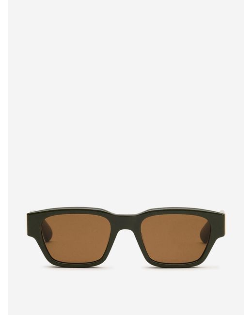 AMI Green Rectangular Sunglasses for men