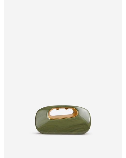 Cult Gaia Green Clutch Amara