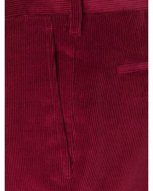 Santa Eulalia Red Chinos With Pleats for men