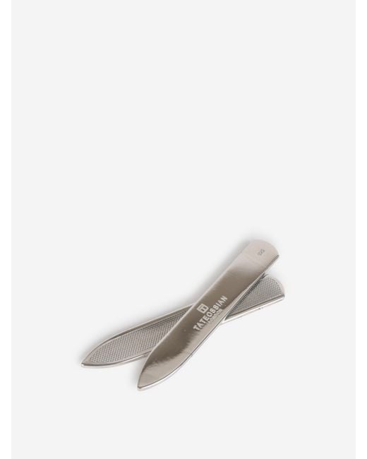 Tateossian White Shirt Collar Blades for men