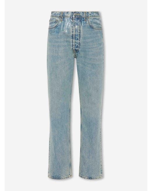 Maison Margiela Blue Straight Jeans Tape for men