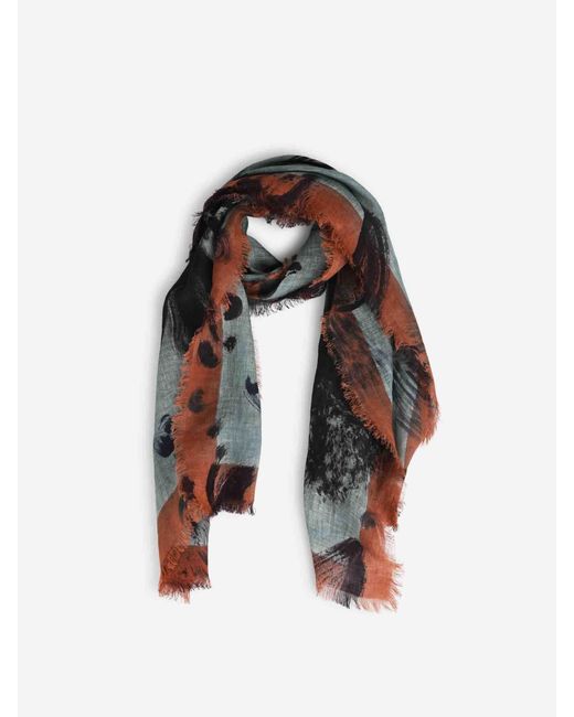CASHÀ Gray Geranium Scarf