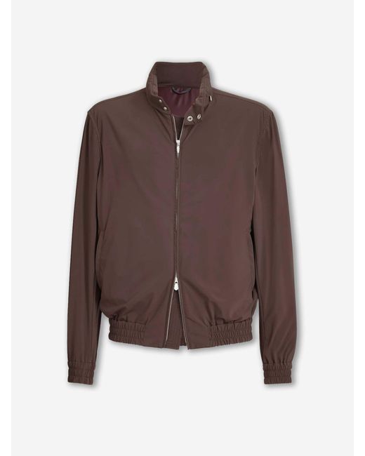Brunello Cucinelli Brown Nylon Technical Jacket for men