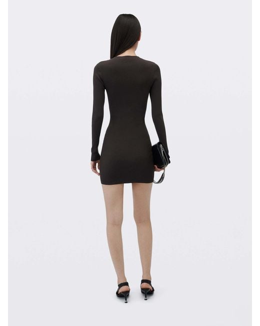 Robe Mini Logo Alexander Wang en coloris Black